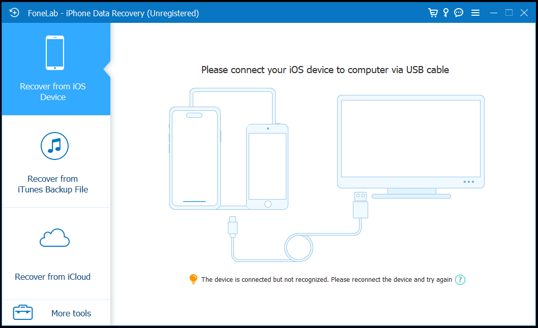Aiseesoft - FoneLab iPhone Data Recovery ScreenShot