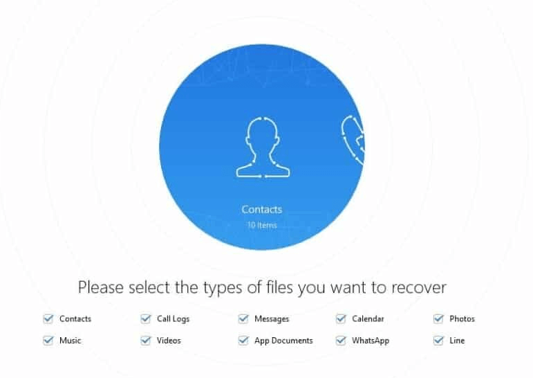 PhoneRescue for Android Connect ScreenShot
