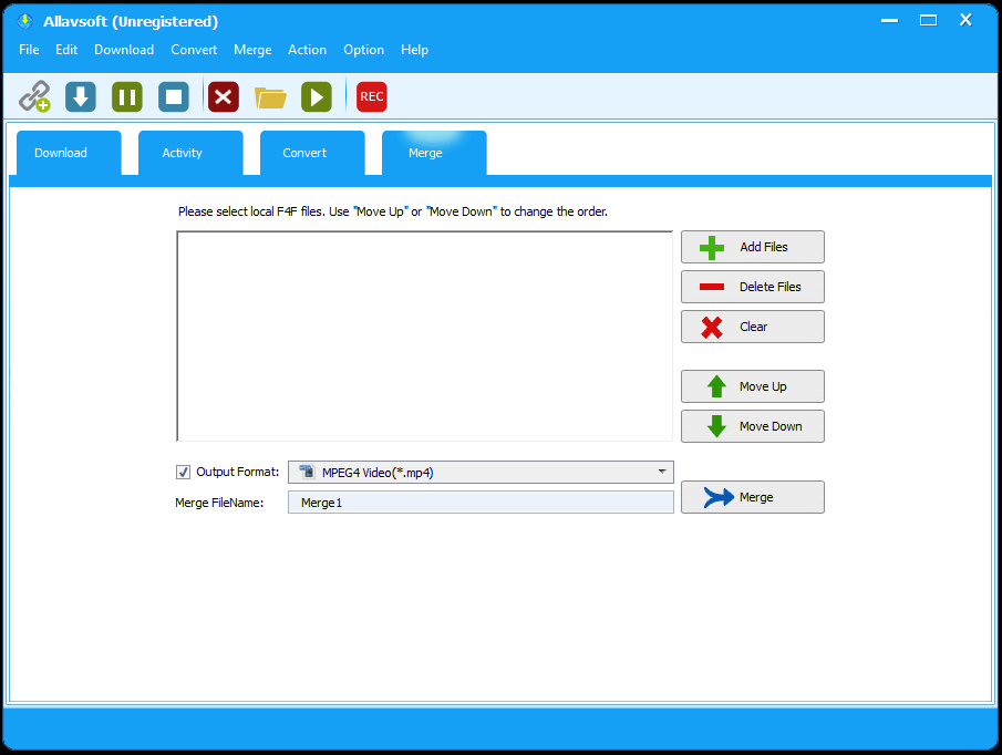 Allavsoft Video Downloader - Merge