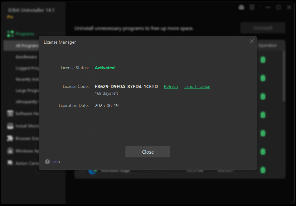 IObit Uninstaller PRO License Key