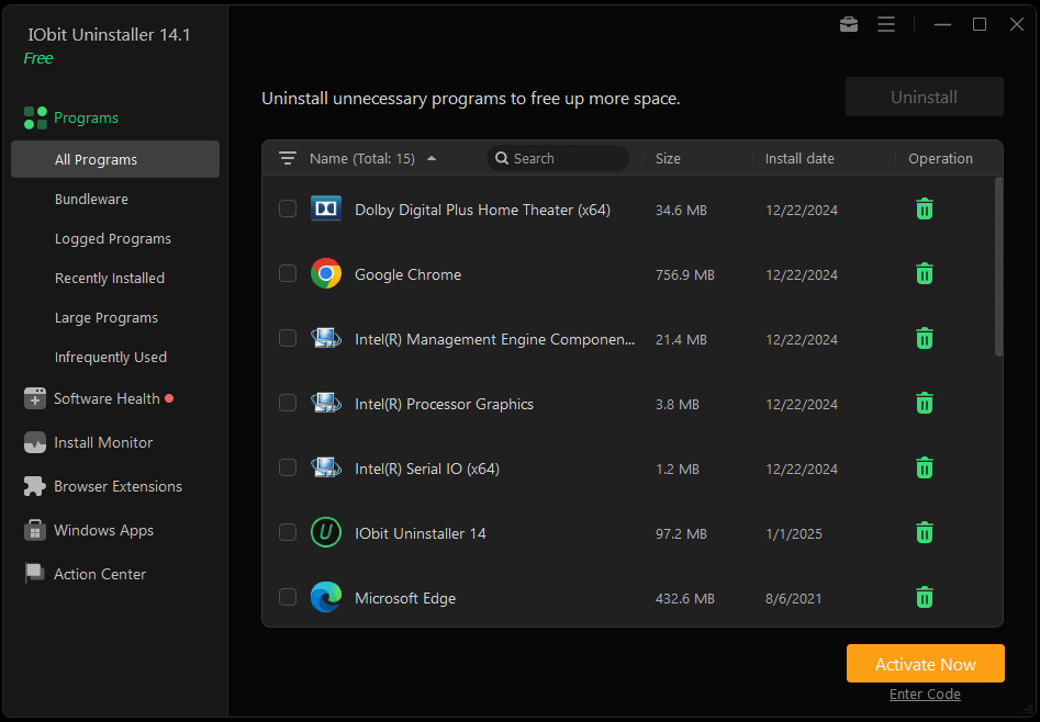 IObit Uninstaller PRO ScreenShot